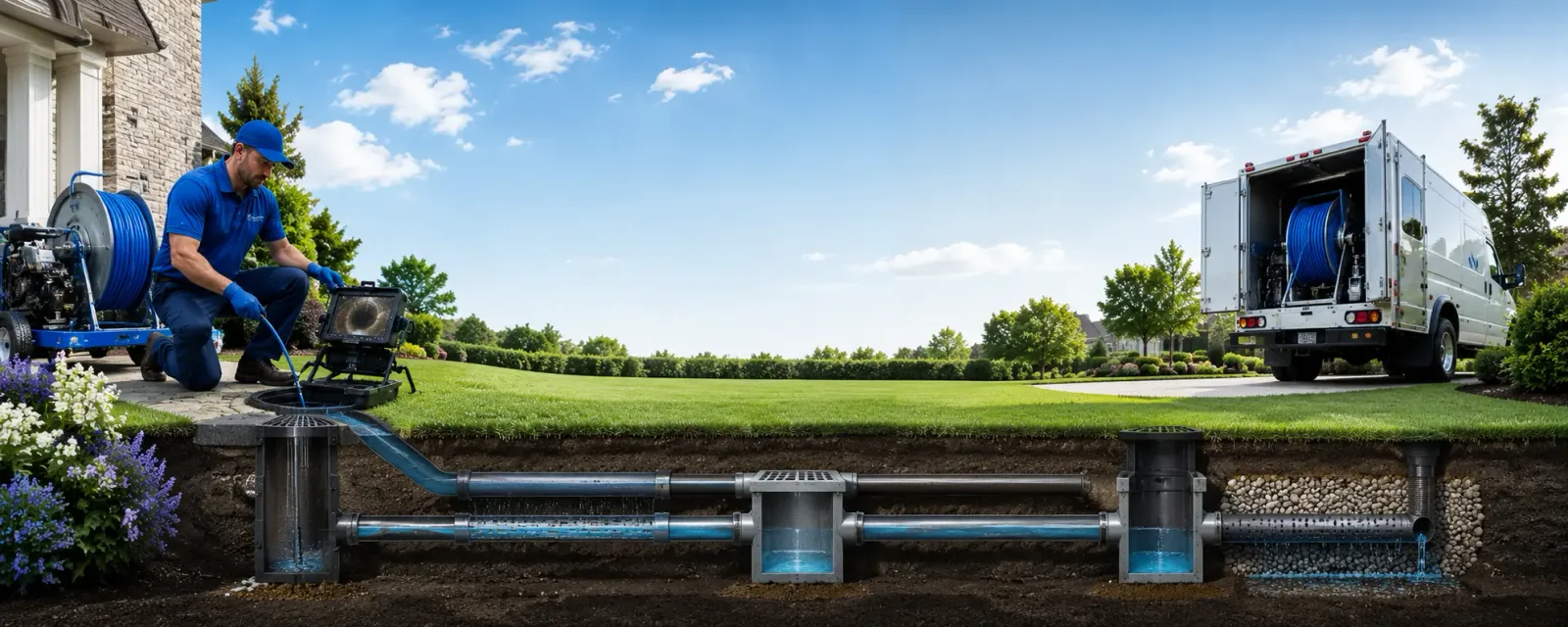 Outdoor drain cleaning information for Radnor, OH